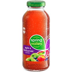 Spring Valley Apple Blackcurrant Juice 300ml Glass Bottle Pack Of 24