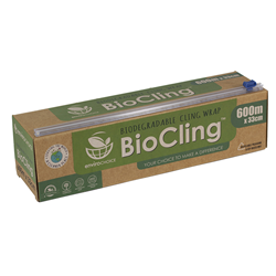Biodegradable Clingwrap In Dispenser 33Cmx600m