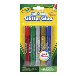 Crayola Glitter Glue Red Green Silver Gold Blue