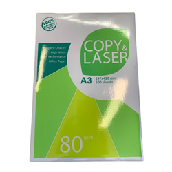 Copy & Laser Copy Paper A3 80gsm White Ream of 500