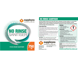 Suppleyes Label No-Rinse Sanitiser