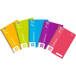 Quill Notebook 70GSM PP A4 Assorted 120 Pages