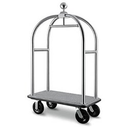 Visionchart Trolley Brushed Stainless Steel Marine Grade 