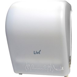 Livi Maxi Auto-Cut Towel Dispenser White 