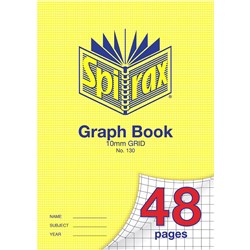 Spirax 130 Graph Book A4 48 Page 10mm Grid 