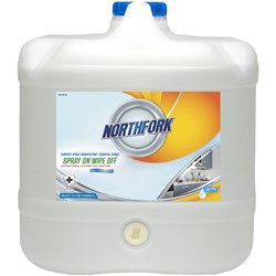 Northfork Spray On Wipe Off Surface Cleaner Hospital Grade 15L