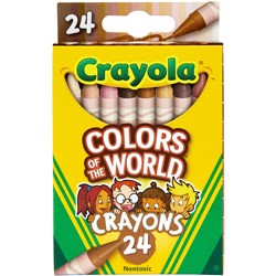 Crayola Colors of the World Crayons Assorted Pack of 24