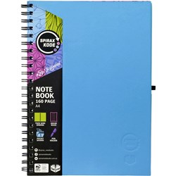Spirax Kode 512 Hard Cover Notebook A4 160 Page Assorted Colours
