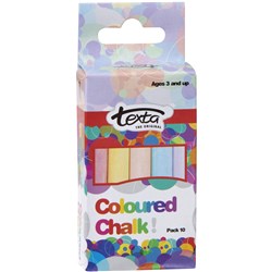 Texta Chalk Assorted Colours Pack Of 10 