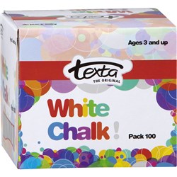 Texta Chalk White Pack Of 100 