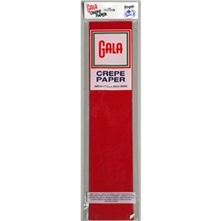 Alpen Gala Crepe Paper 240 x 50cm National Red Pack Of 12 