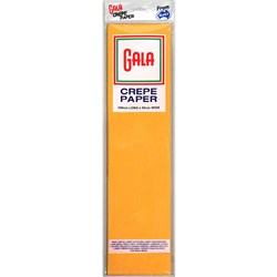 Alpen Gala Crepe Paper 240 x 50cm National Gold Pack Of 12 