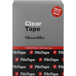 Pilotape Sticky Tape 18mm X 63m Clear 