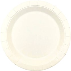 Writer Breakroom Earth Eco Economy Round Paper Plate 180mm White Pack Of 50