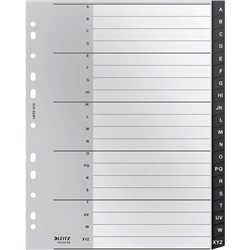 Leitz Recycle Indices  and Dividers A-Z Tab PP A4  Black