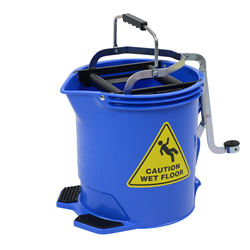 Edco 15 Litre Wringer Mop Bucket - Blue
