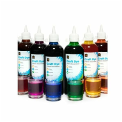 EC Craft Dye Set 7 Colours 500ml Including Fixer
