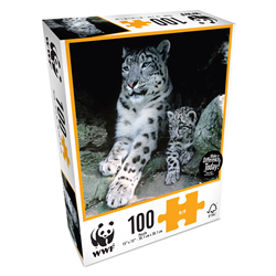 WWF 100 Piece Puzzle Snow Leopard