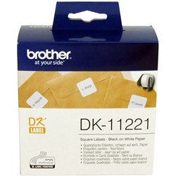 BROTHER LABEL PRINTER LABELS Square Die cut 23x23mm White 