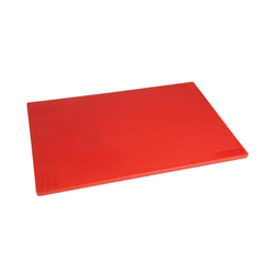 Hygiplas Low Density Chopping Board 450x300x10mm - Red