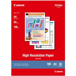 CANON HIGH RESOLUTION PAPER A4 50 Sheets 106Gsm 