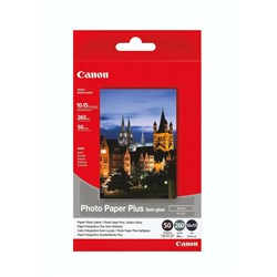 Canon Sg201 4 X 6 Inch 260Gsm Semi-Gloss Photo Paper Pack of 20
