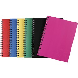 Spirax 511 Hardcover Notebook A5 Ruled 200 Page Side Opening Assorted Colours