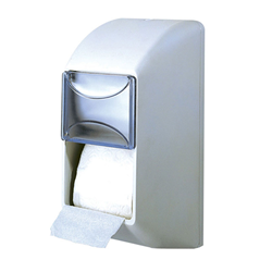 Toilet Tissue Dispenser Roll Double Plastic White