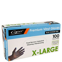 Powder Free Blue Vinyl Gloves X Large Pack