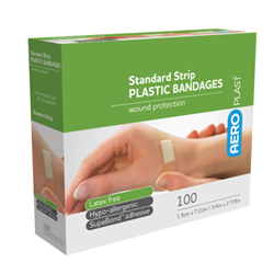 Plastic Bandage Standard Strip Box 100