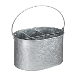 Olympia Galvanised Table Tidy 135(h)x245(w)x175(d)mm