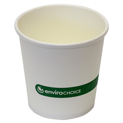Paper Coffee Cup Biodegradable & Compostable Single Wall Planet White 4 Oz